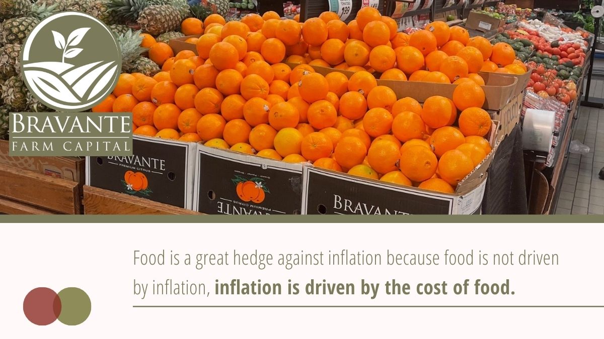 Food is a great hedge against inflation